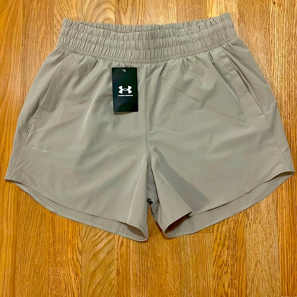 Under Armour Shorts. Taupe. In Seam 4.5 inches